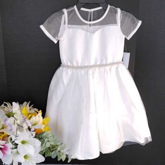 Little Girl's Flower Girl Formal Dress Wedding Event Size 4/5 - Picture 1 of 8